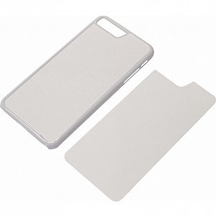 iPhone 7/8 Чехол 2D белый пластиковый со вставкой под сублимацию