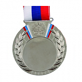 Медаль MD Rus80 серебро, с лентой (под вкладыш 50мм)