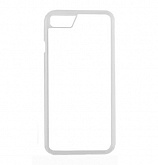 iPhone 7/8 Чехол 2D прозрачный пластиковый со вставкой под сублимацию