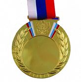 Медаль MD Rus80 золото, с лентой (под вкладыш 50мм)
